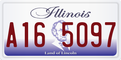 IL license plate A165097