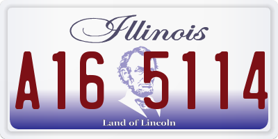 IL license plate A165114