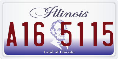IL license plate A165115