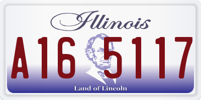 IL license plate A165117
