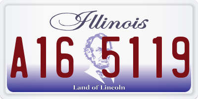 IL license plate A165119