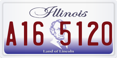 IL license plate A165120