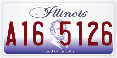IL license plate A165126