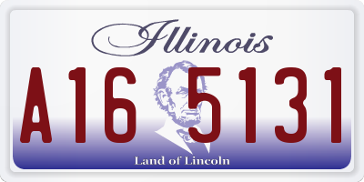 IL license plate A165131