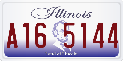 IL license plate A165144