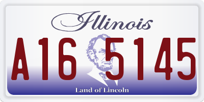IL license plate A165145