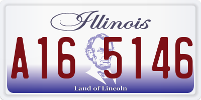 IL license plate A165146