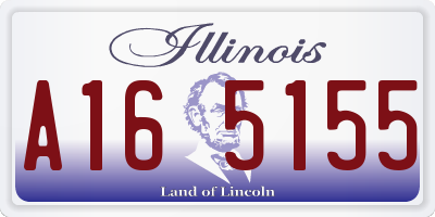 IL license plate A165155