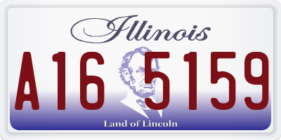 IL license plate A165159