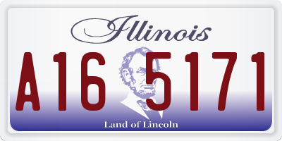 IL license plate A165171