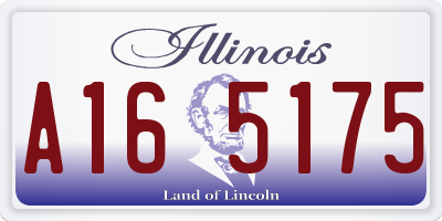 IL license plate A165175
