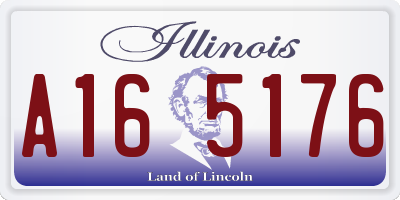 IL license plate A165176