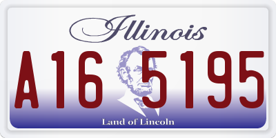 IL license plate A165195