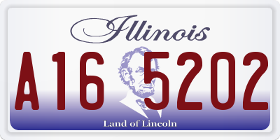 IL license plate A165202