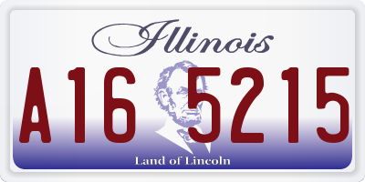 IL license plate A165215