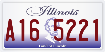 IL license plate A165221