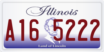 IL license plate A165222