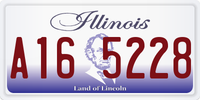IL license plate A165228