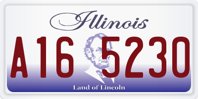 IL license plate A165230
