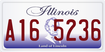 IL license plate A165236