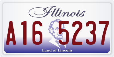 IL license plate A165237