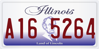 IL license plate A165264
