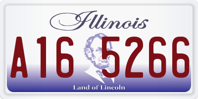 IL license plate A165266