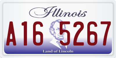 IL license plate A165267