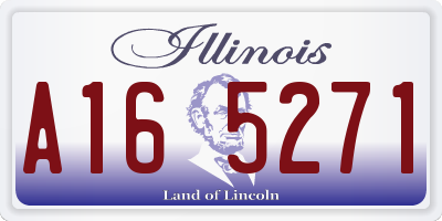 IL license plate A165271