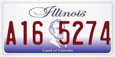IL license plate A165274