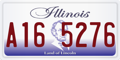 IL license plate A165276