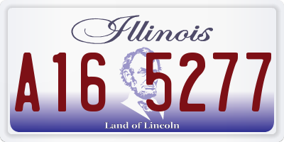 IL license plate A165277