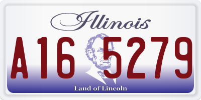 IL license plate A165279
