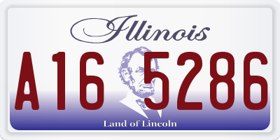 IL license plate A165286