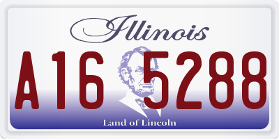 IL license plate A165288
