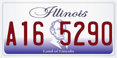 IL license plate A165290