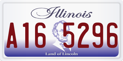 IL license plate A165296