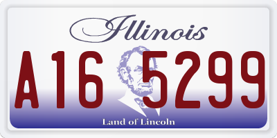 IL license plate A165299