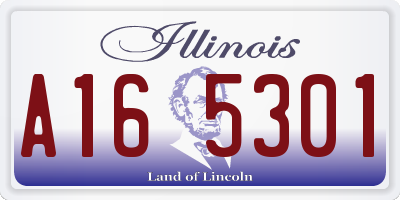 IL license plate A165301