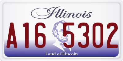 IL license plate A165302