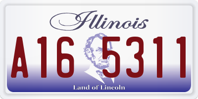 IL license plate A165311