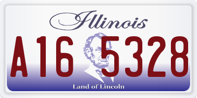 IL license plate A165328