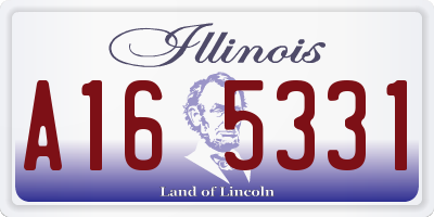 IL license plate A165331