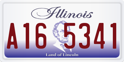 IL license plate A165341