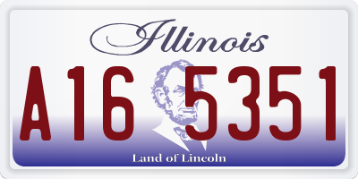 IL license plate A165351