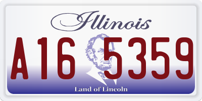 IL license plate A165359
