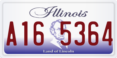 IL license plate A165364