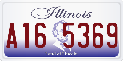 IL license plate A165369