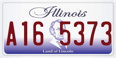 IL license plate A165373