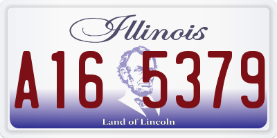 IL license plate A165379